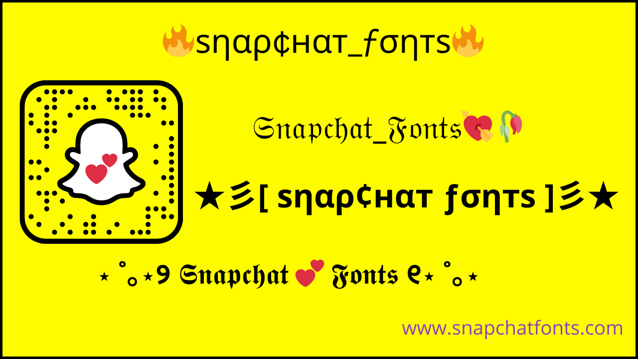 Snapchat Fonts